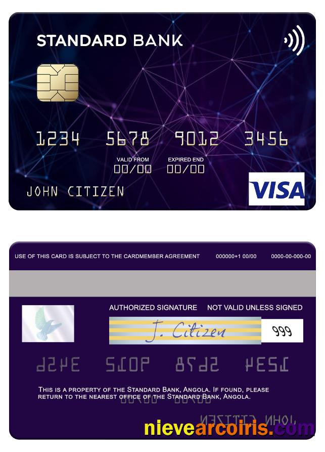 Angola Standard Bank visa card